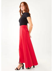 Savannah Skirt Red Duchess Satin – Vivid Hue Holiday Edit