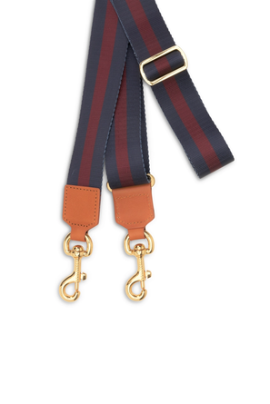 London Maroon Navy Stripe Adjustable Strap