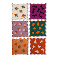 Fall Cocktail Napkin S/6