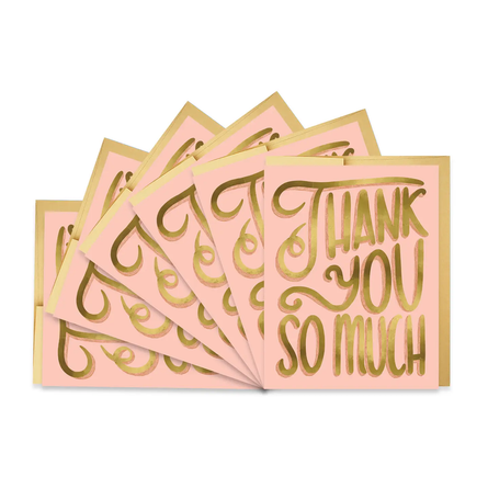 Lettering Thank You Boxed Greeting Card Set – Set of 6