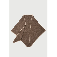 Knitted Triangle Shawl – Taupe