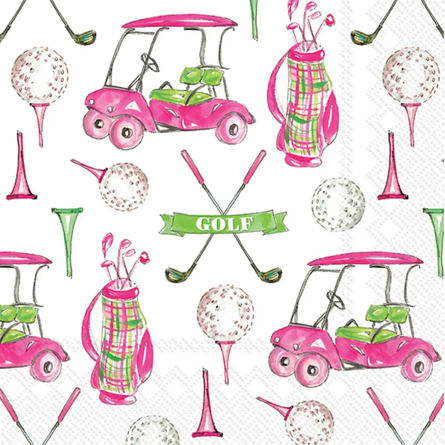Girly Golf Rosanne Beck Paper Cocktail Napkins (Pack of 20)