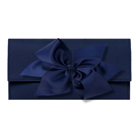 Cambridge Clutch - Navy with Interchangeable Bow Navy