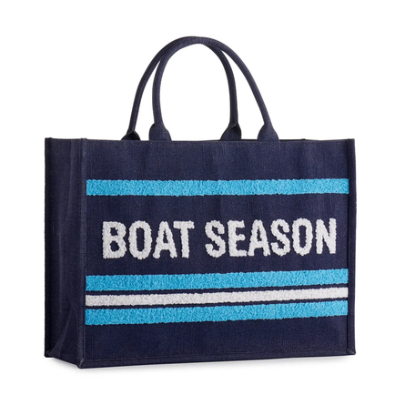 “Boat Season” Beach Bag – Navy