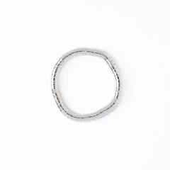 Lucille Round Bead Stretch Bracelet Silver