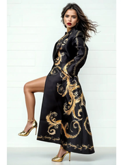 Noir Luxe Maxi Dress  – Vivid Hue Holiday Edit