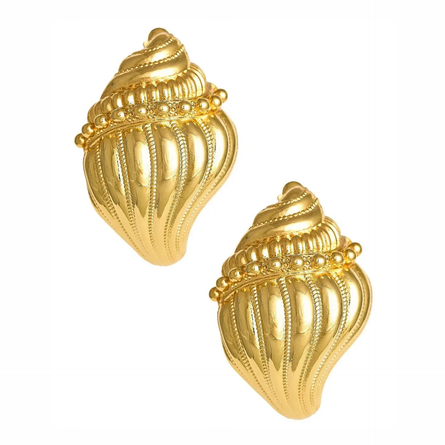 James Conch Shell Earrings