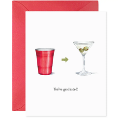 You've Graduated Martini | Congrats Graduation Card