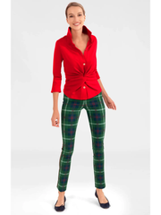 Crimson Jersey Twist & Shout Top