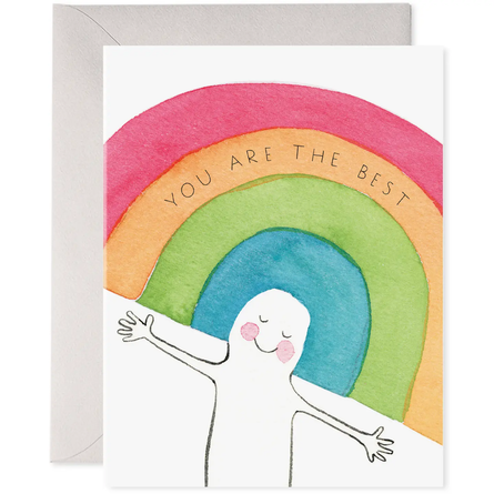 Rainbow Head Card | You Are the Best Thank You Greeting Card