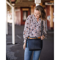 Daisy Crossbody Bag – Black