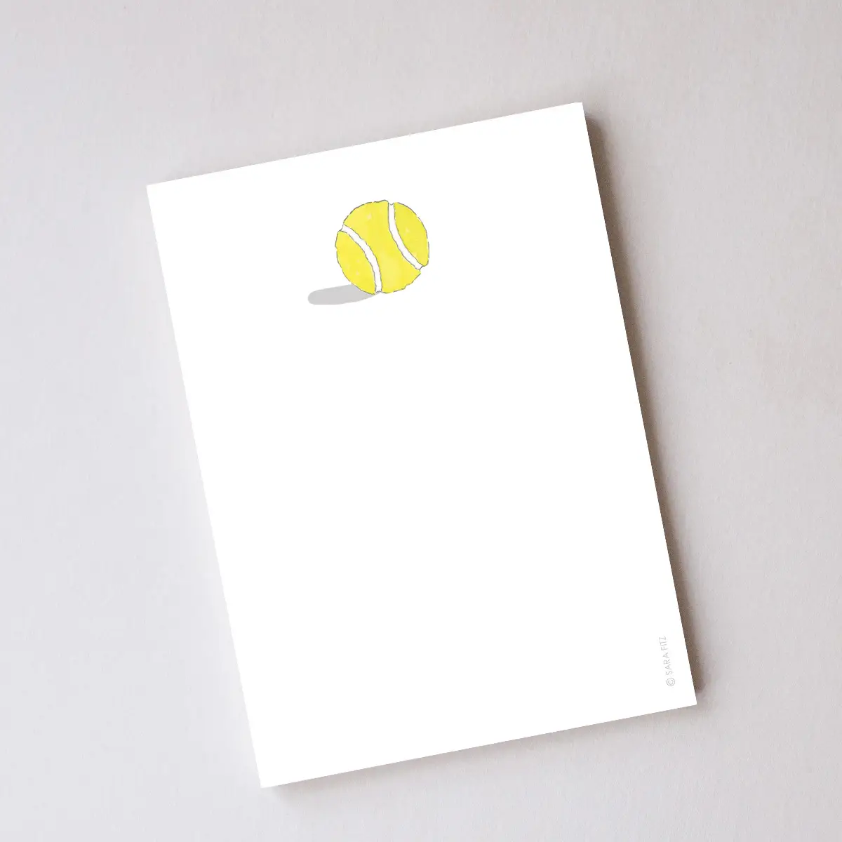 Tennis Notepad 5x7 Made in the USA
