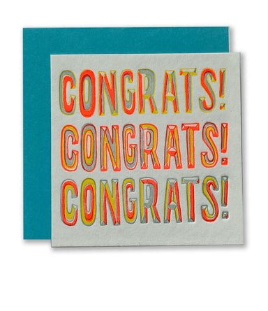 Congrats X 3 Tiny Card