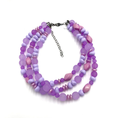 Lilac Morgan Statement Necklace