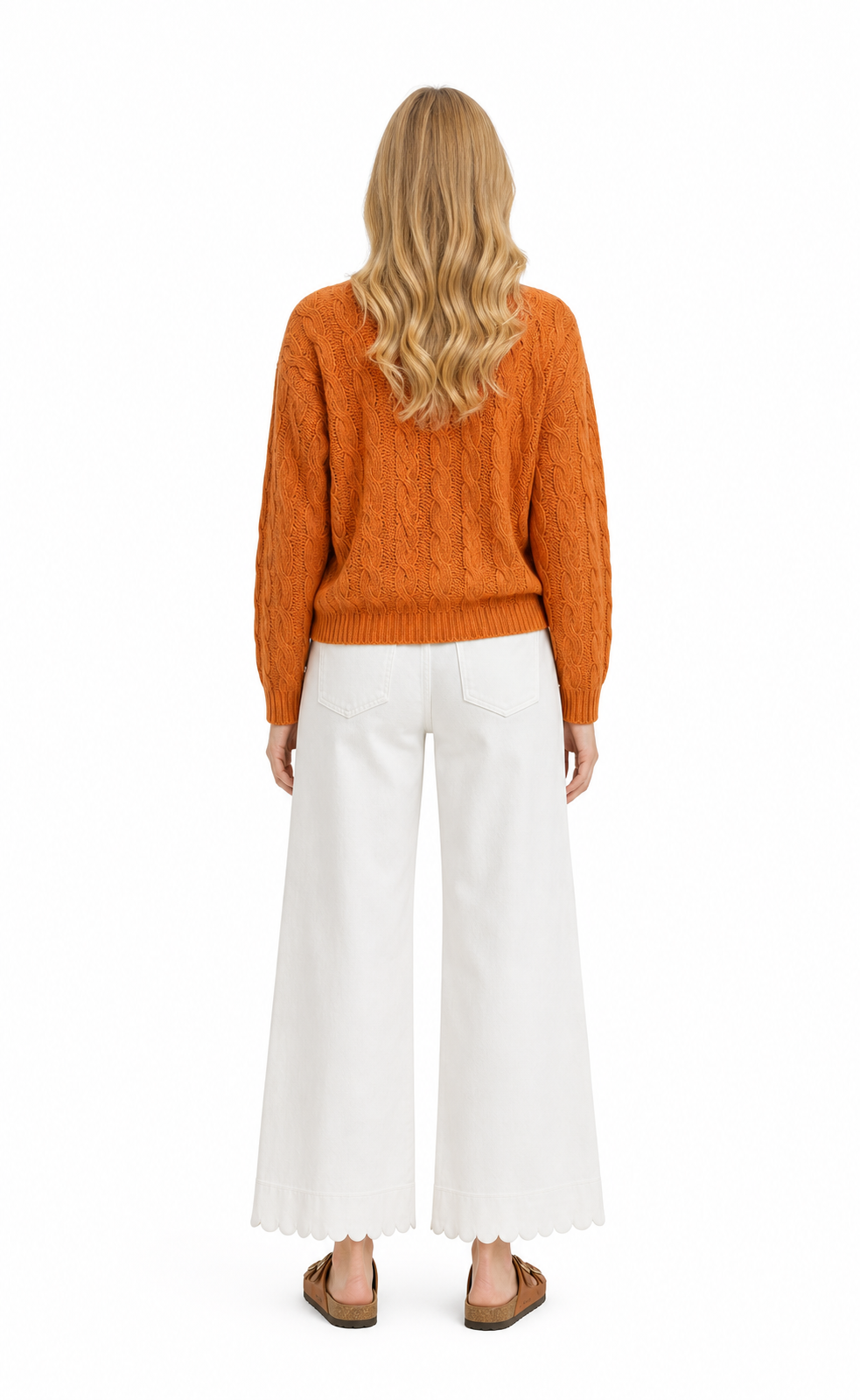 The Maribel Scallop Pant – Off White