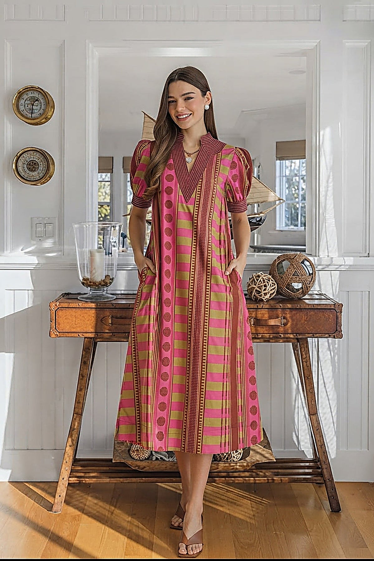 Plum Blossom Midi Dress