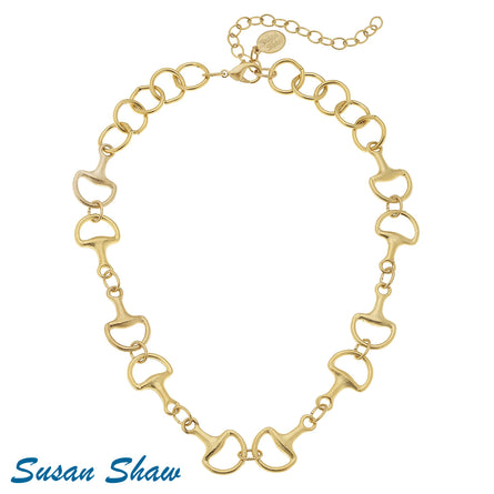Horsebit Gold Necklace 3547G