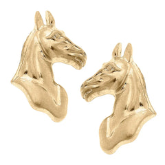 Victoria Equestrian Gold Studs