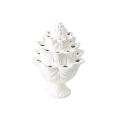 (Preorder) Small White Tulipiere Vase 9.25" H