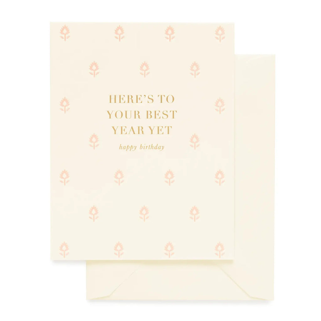 Here's to Your Best Year Yet Greeting Card