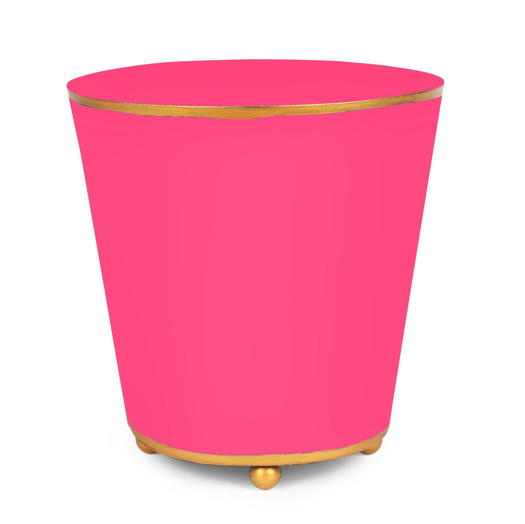6" Round Hot Pink Cachepot