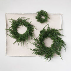 4.5” Faux Juniper Wreath