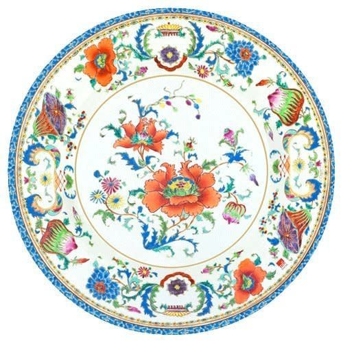 Chinese Ceramic Paper Salad & Dessert Plates in White - 8 Per Package