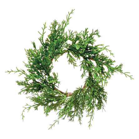 4.5” Faux Juniper Wreath