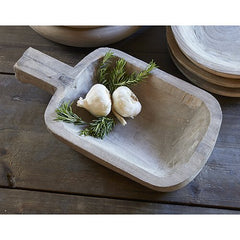 Grey Paulowinia Tray w/ Handle