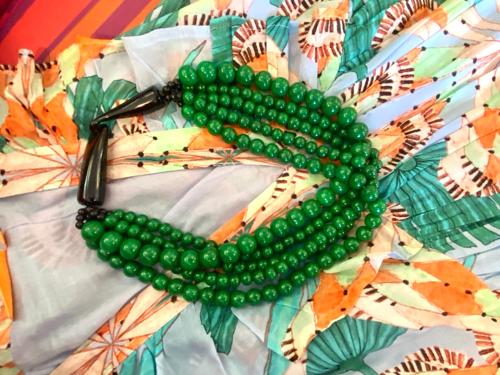 Emerald Statement Necklace (one of a kind)