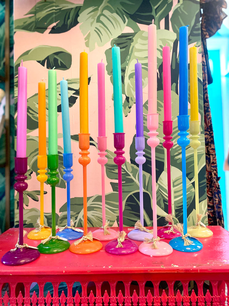 Neon Taper Candlestick Holders – Vivid Hue Home