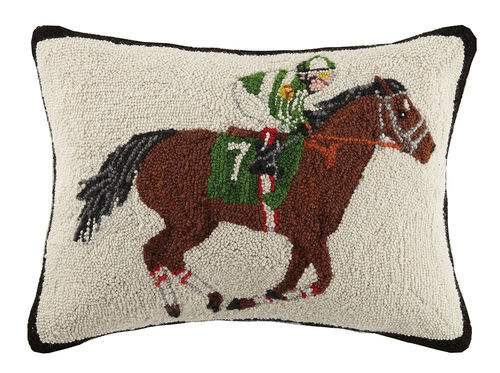 Equestrian Racer Pillow 16" x 22"