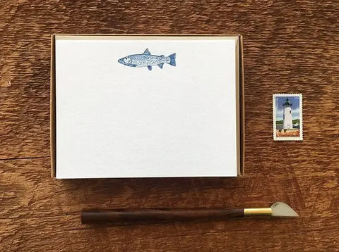Trout Boxed Stationery Set