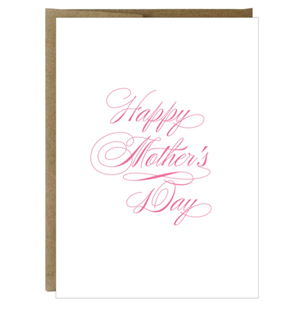 Happy Mother's Day Cursive Greeting Card