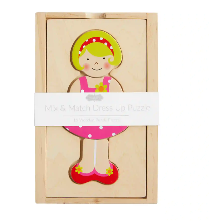 Girl Dress Up Wood Puzzle