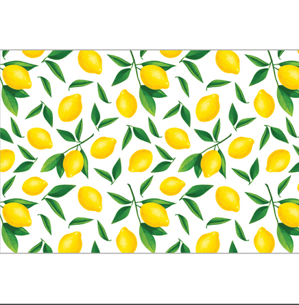 Lemons Paper Placemats S/25