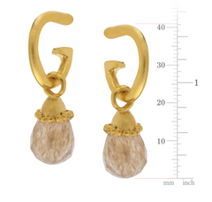 Vivi Golden Quartz Earrings
