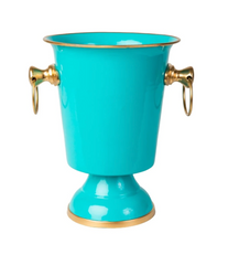 Color Block Turquoise Ice Bucket