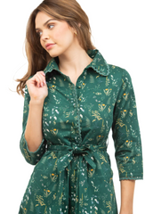 Wentworth Midi Dress Green Floral