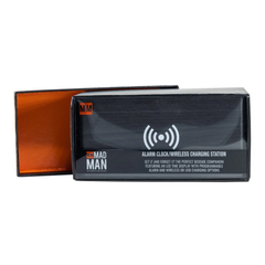 Mad Man Alarm Clock with Wireless Charging Station