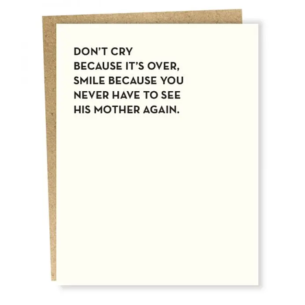 Don't Cry Divorce Greeting Card