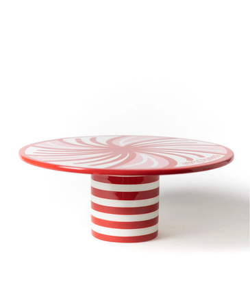 Happy Christmas Peppermint Cake Stand