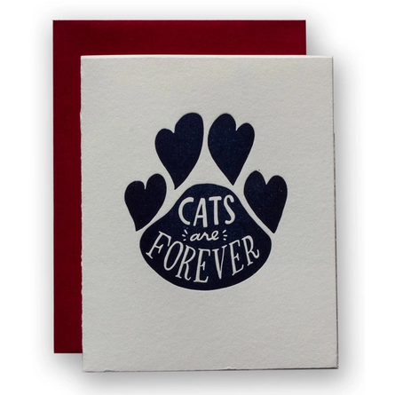 Cats Are Forever Sympathy Card