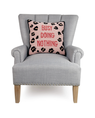 Busy Doing Nothing 18" Hook Pillow