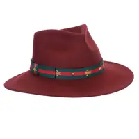 Carey Fedora Hat in Cinnibar