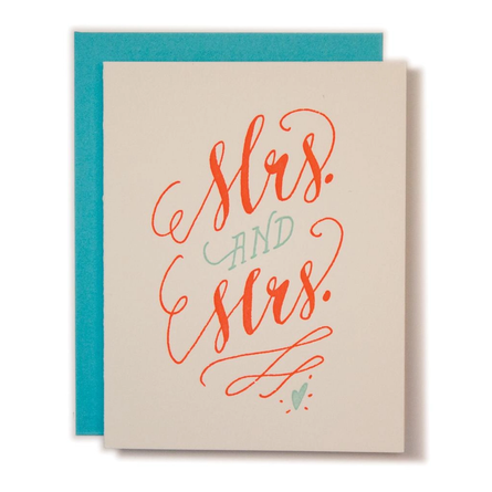 Mrs. & Mrs. Wedding Card