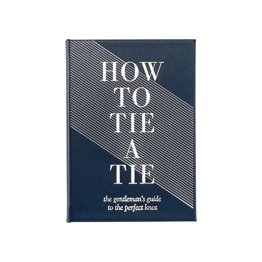 How To Tie A Tie Book, Bonded Leather, Bound by Hand