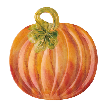 Pumpkin Melamine 16 1/4" Autumn Platter