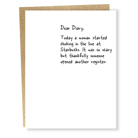 Starbucks Greeting Card
