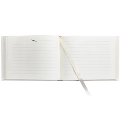 Guest Book White, Bonded Leather